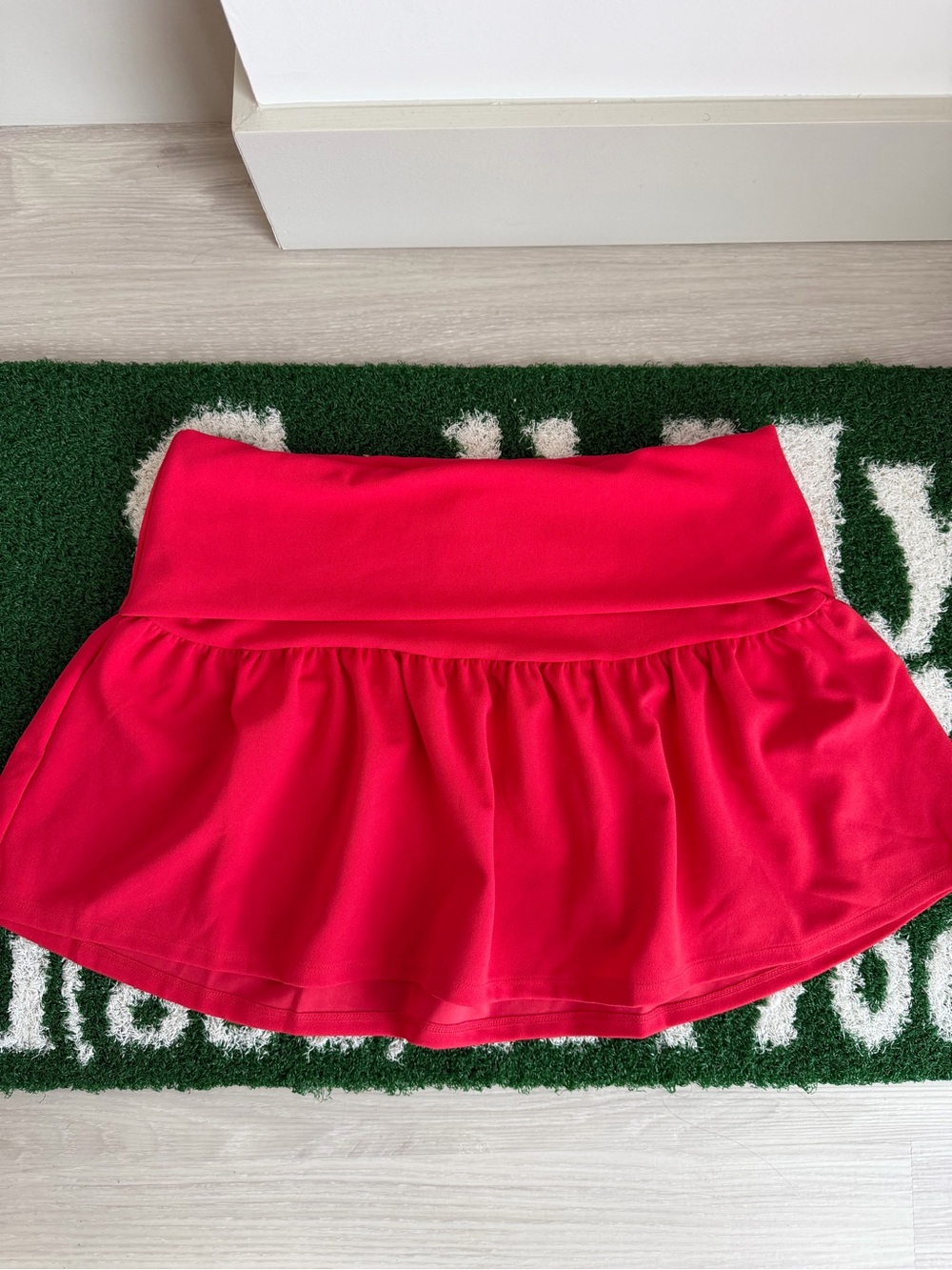 H&M Vibrant Pink Skater Skirt with Folded Waistband